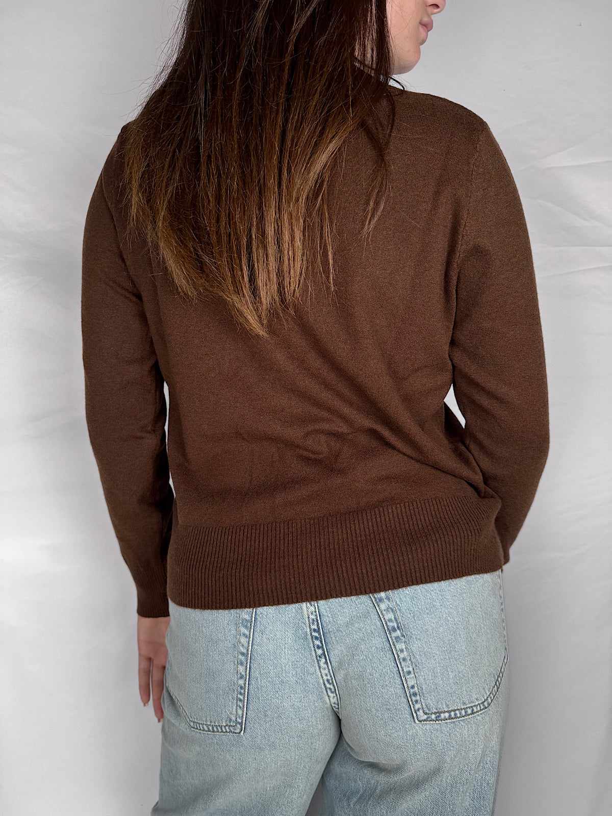 Cardigan Coreana Bottoni Gioiello Susy Mix Moro