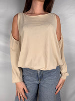 Maglia con Cut Out Spalle Vicolo Mandorla