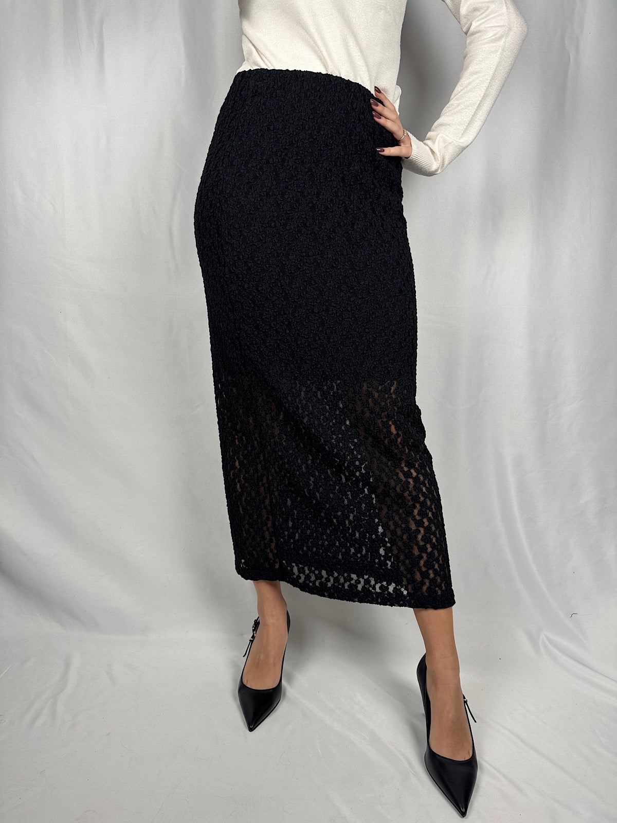 Gonna in Pizzo Nero Vicolo