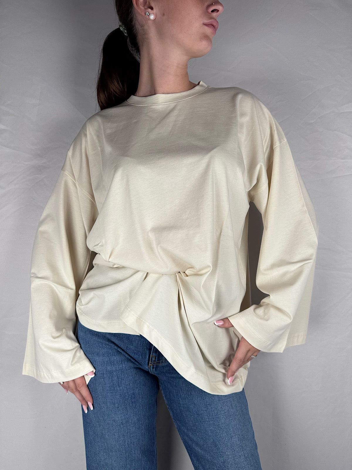 T-shirt Maniche Ampie Vicolo Burro