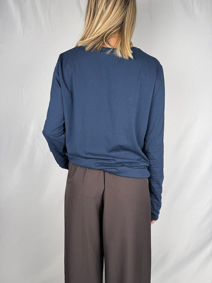 T-Shirt a Manica Lunga Armonia Blu