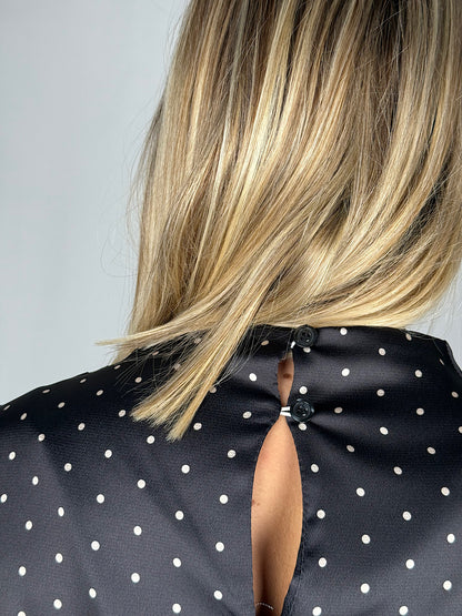 Camicia Nera a Pois Armonia