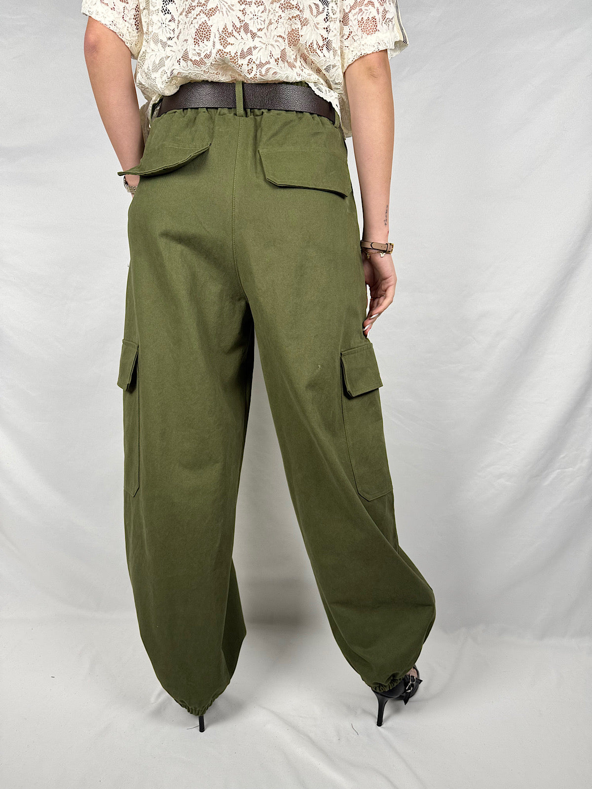 Pantalone Con Tascone e Cintura Vicolo Militare