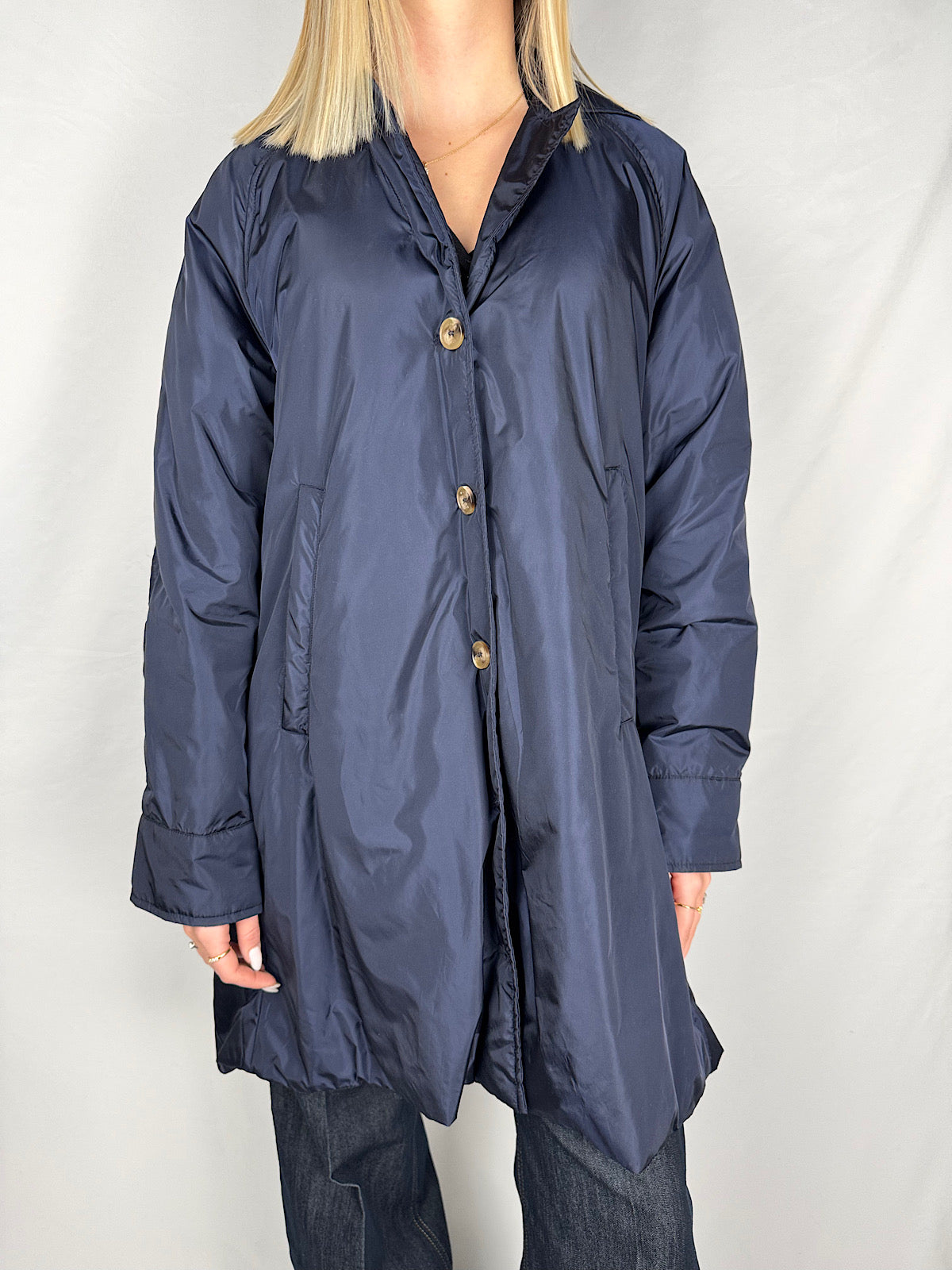 Trench Svasato Blu Navy Vicolo