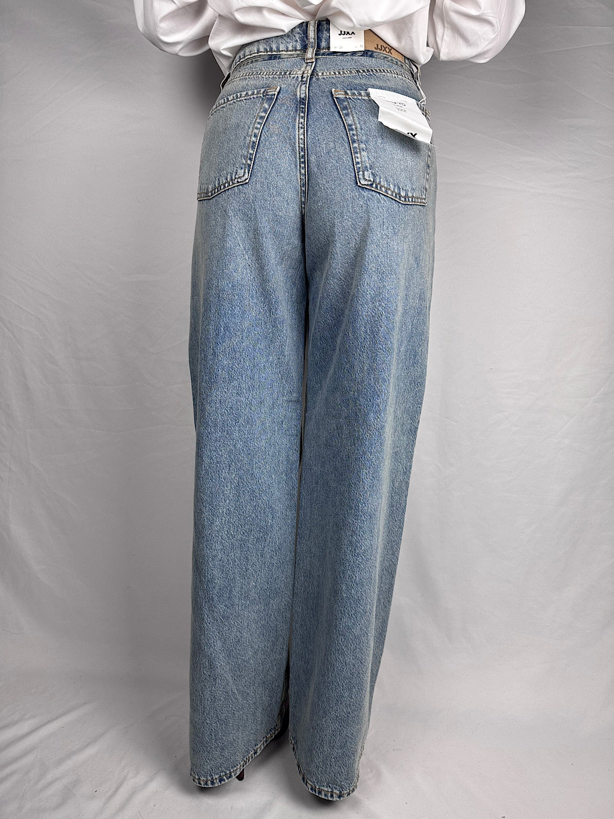 Jeans Wide Fit Con Cinturino JJXX Blue Denim