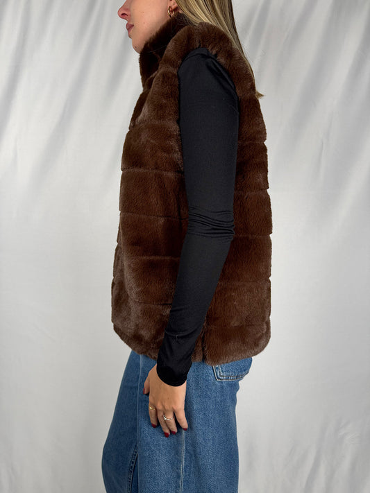 Gilet Eco-Pelliccia Moro Armonia