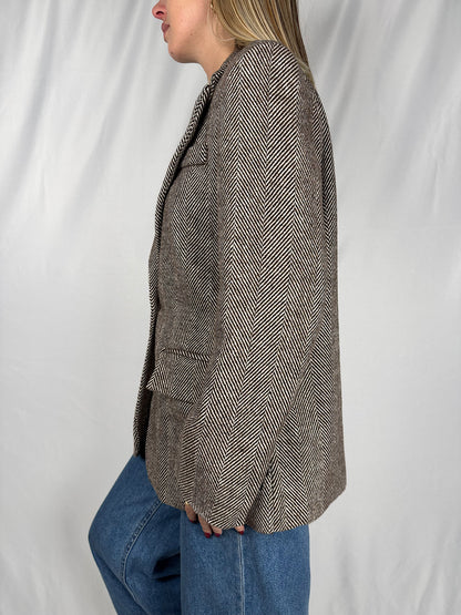 Giacca Spigata Marrone Armonia