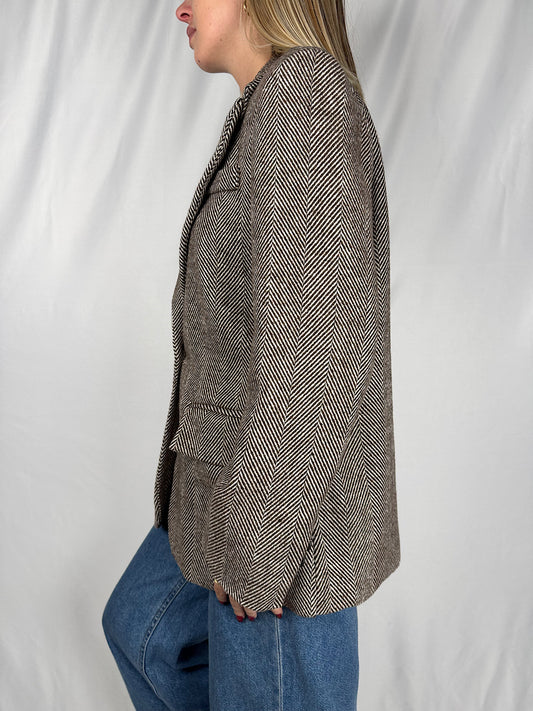 Giacca Spigata Marrone Armonia