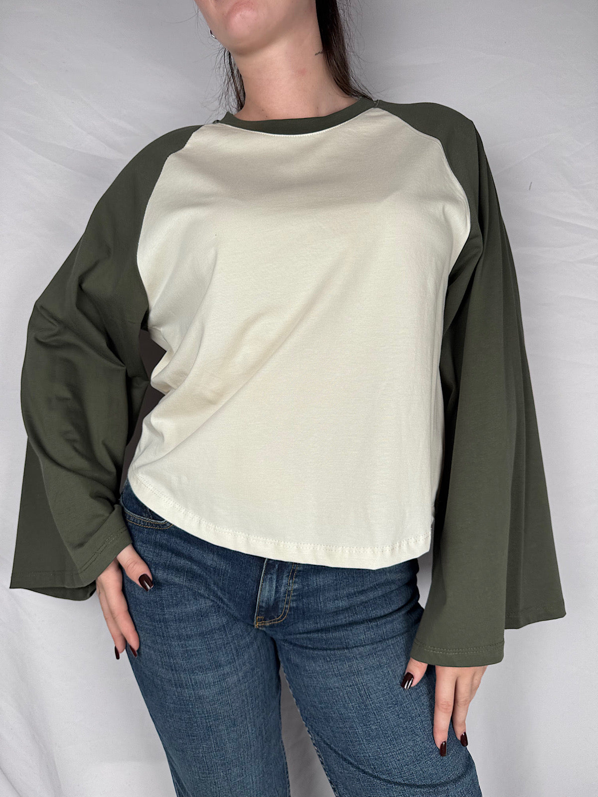 T-Shirt Bicolor Vicolo Army/Burro