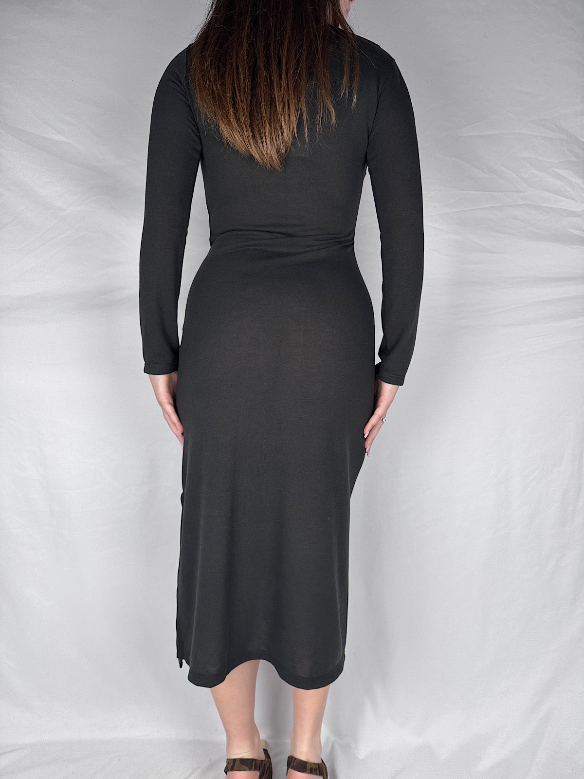 Abito con Arricciatura Susy Mix Nero