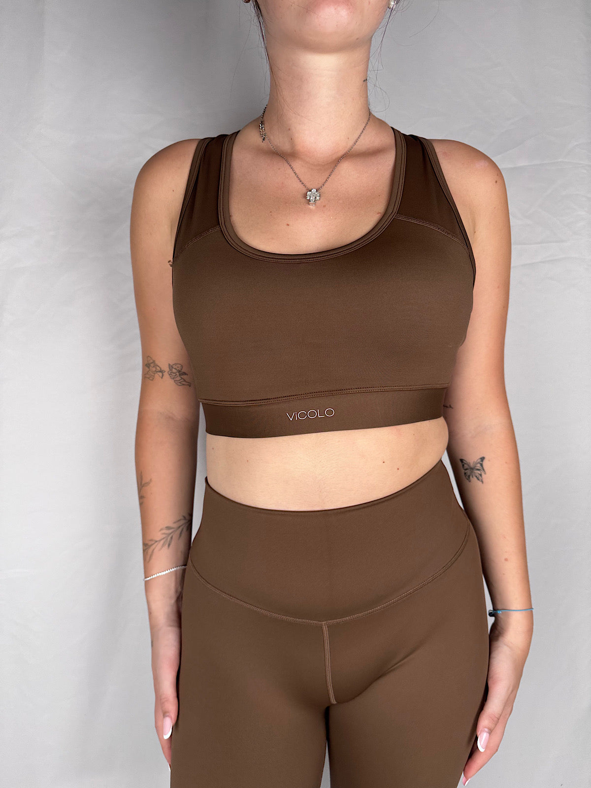 Top  Fitness Reggiseno Vicolo Tabacco