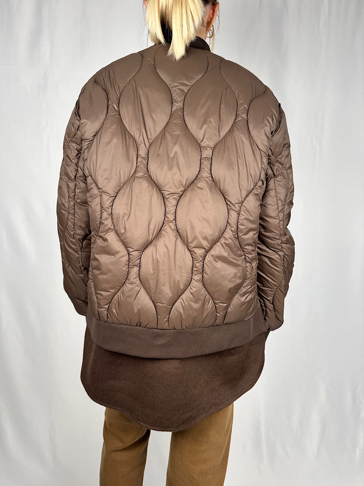 Piumino Bomber Trapuntato Doppio Tessuto Vicolo Moro