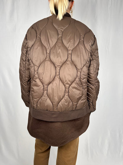 Piumino Bomber Trapuntato Doppio Tessuto Vicolo Moro