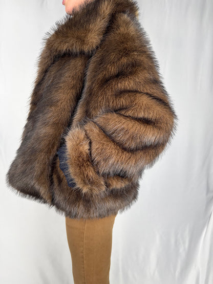 Giacca Denim-Pelliccia Reversibile Vicolo