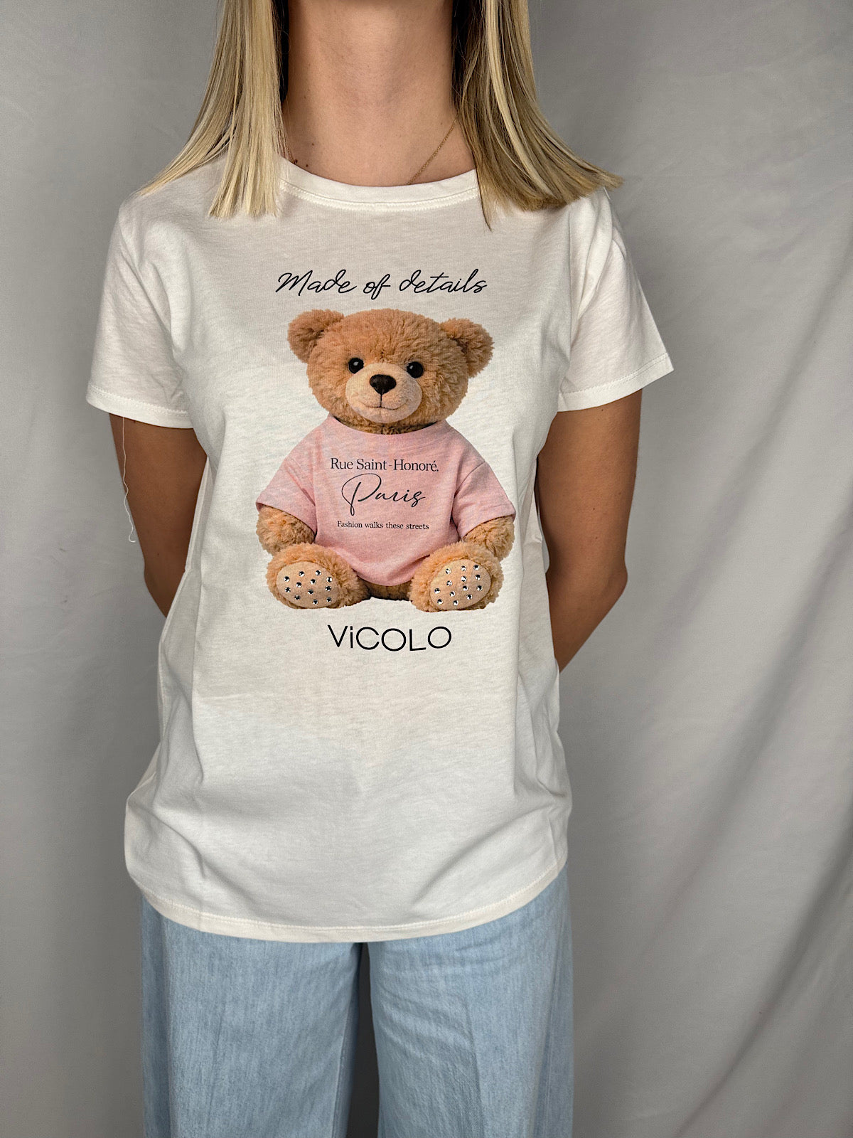 T-shirt Orsetto Rosa Vicolo