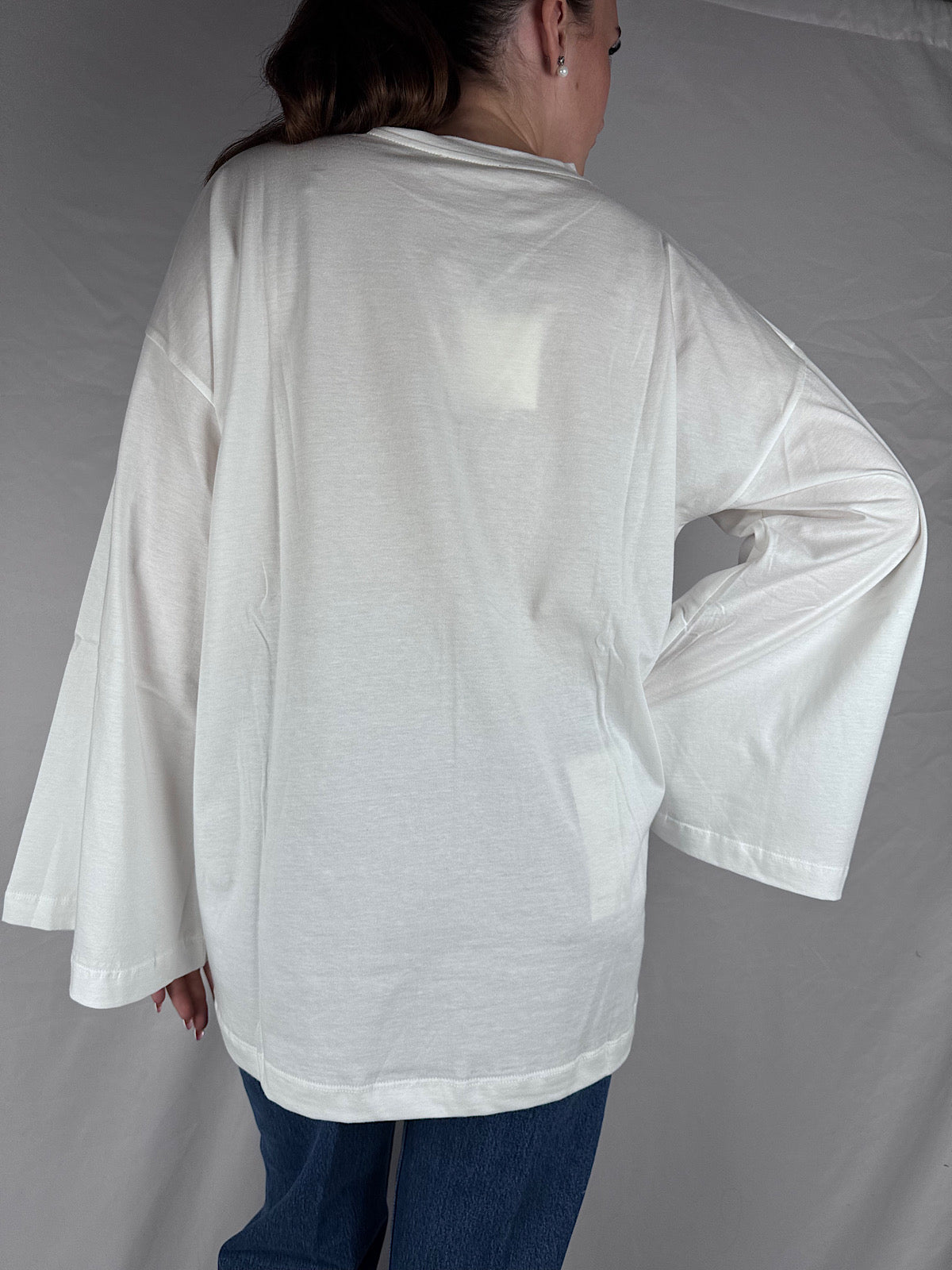 T-shirt Maniche Ampie Vicolo Naturale