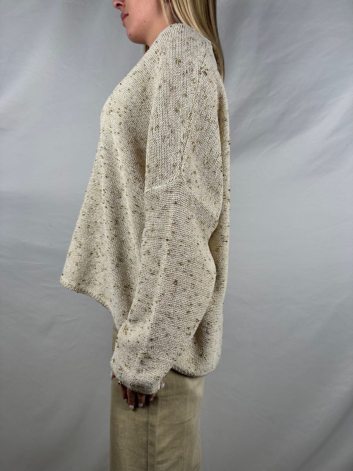 Maglia con Filo Lurex Oro Susy-Mix