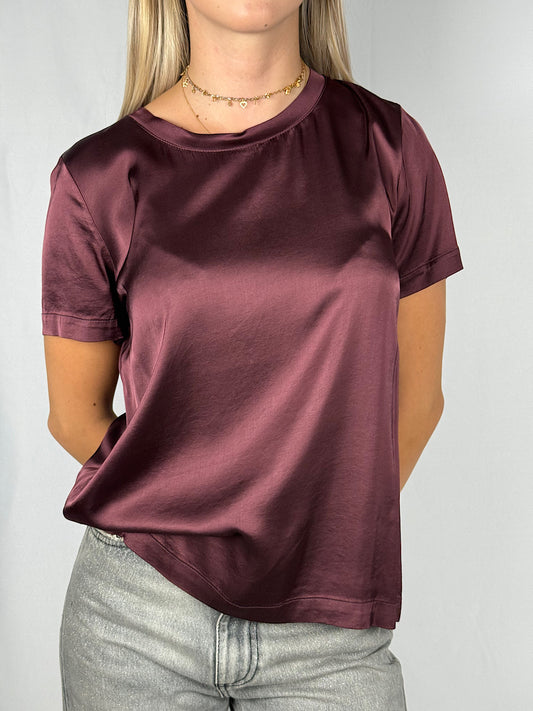 T-Shirt Satin Vicolo Bordeaux
