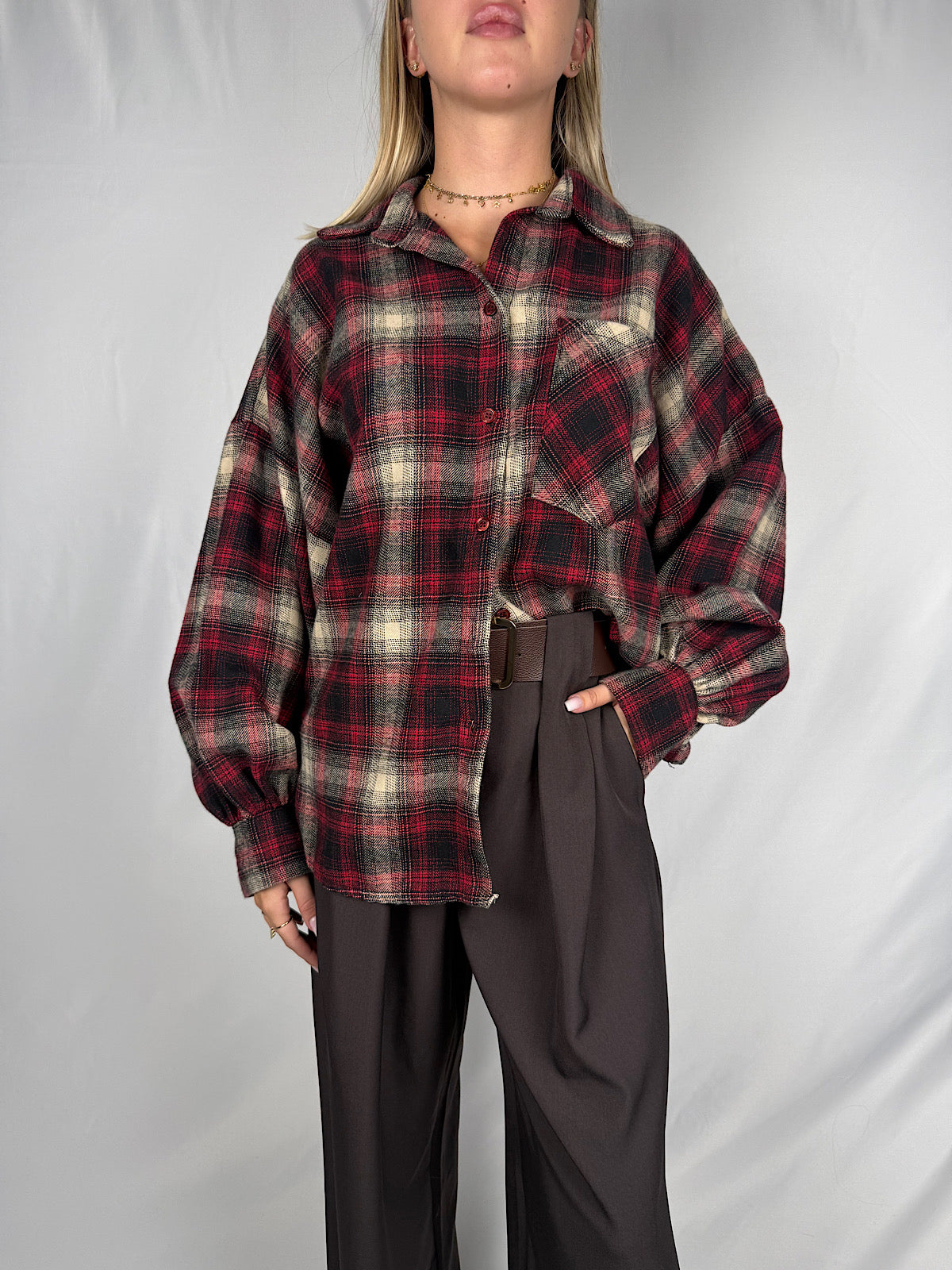 Camicia Check Armonia Bordeaux