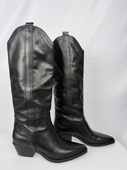 Texano Pelle Liscia Divine Follie Neri