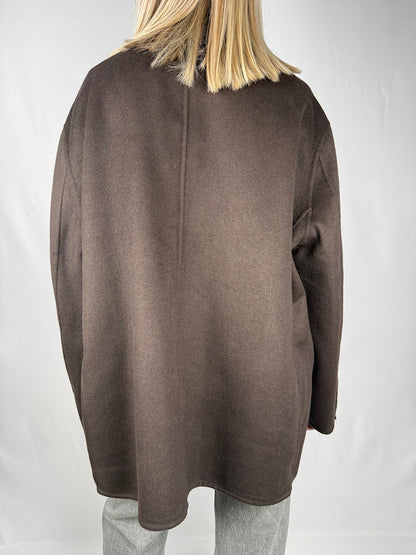 Cappotto Corto Vicolo Hand Made Cioccolato