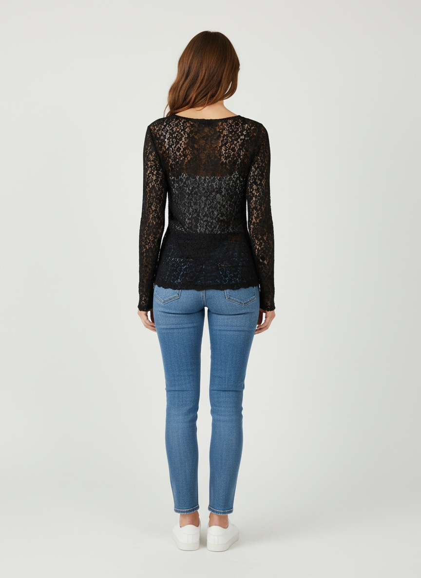 Maglia in Pizzo Vicolo Nera