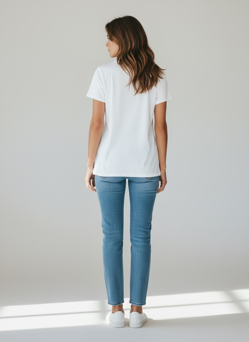 T-Shirt Ricamo  "povera me" Vicolo Bianca