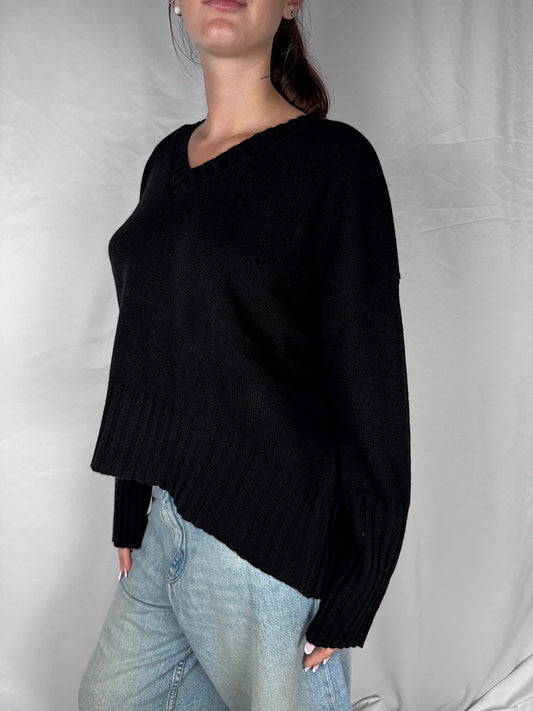 Maglia Scollo V Vicolo Nero