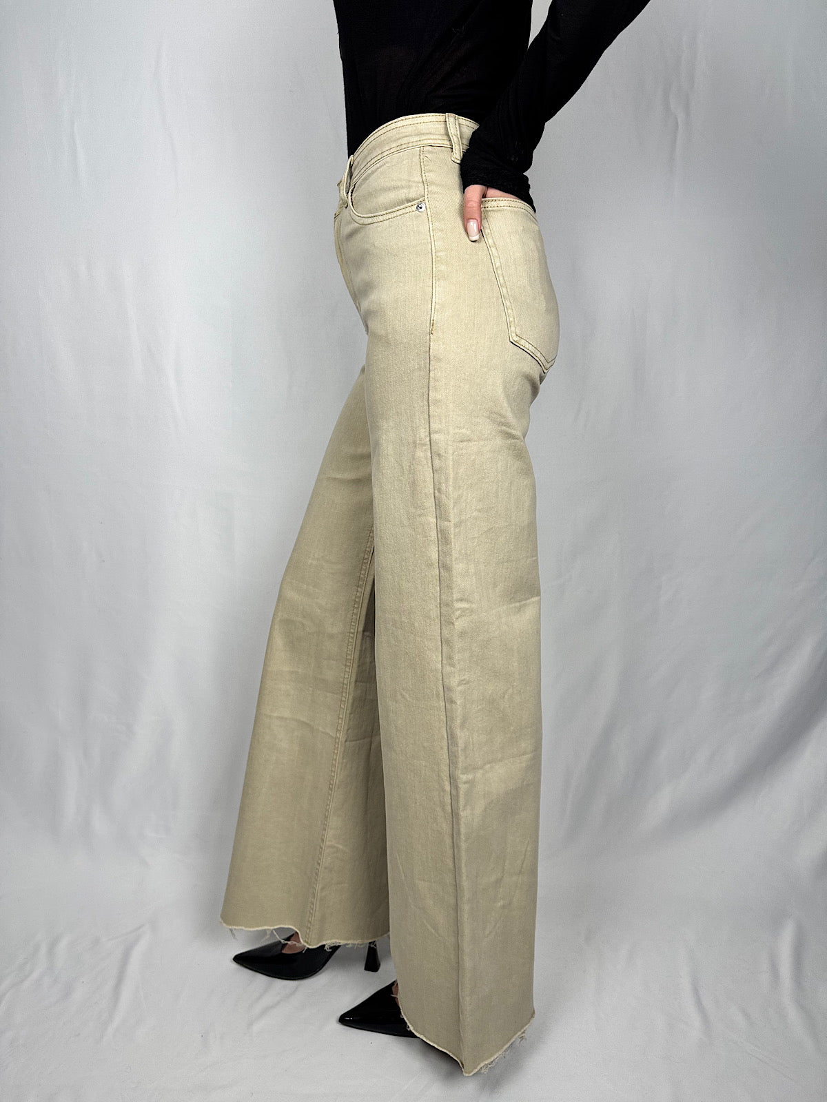 Jeans Sfrangiato Burro Armonia