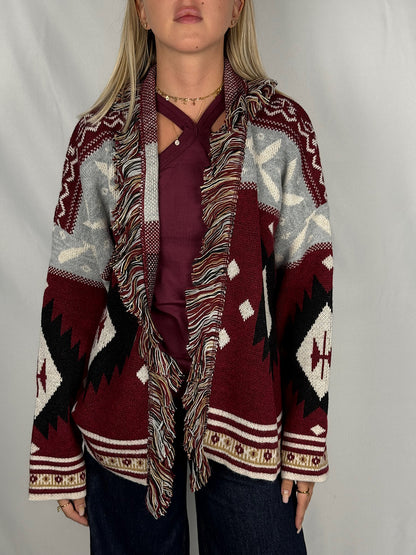Cardigan Fantasia SusyMix Bordeaux