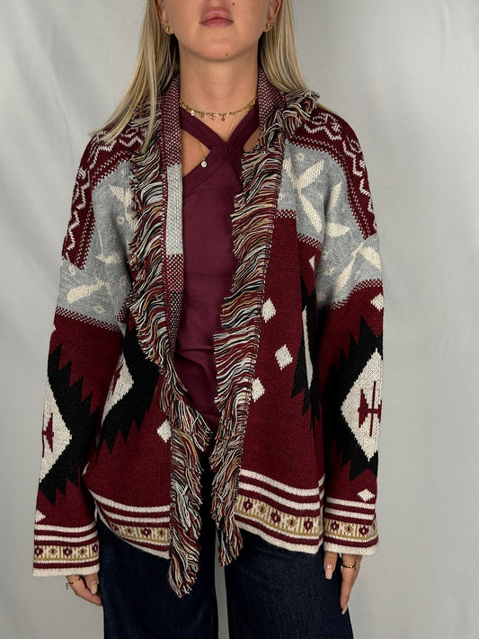 Cardigan Fantasia SusyMix Bordeaux