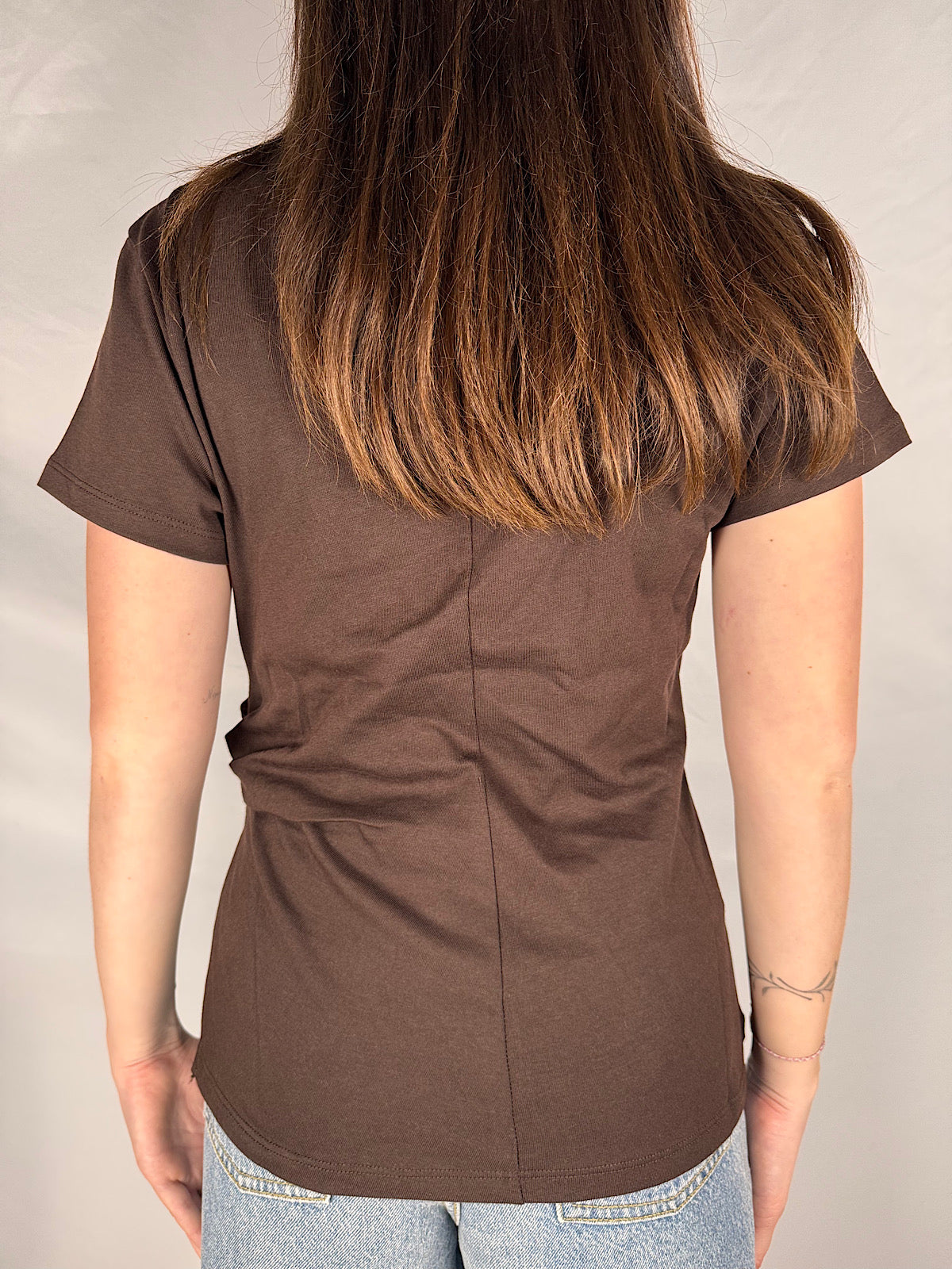 T-Shirt Mezza Manica Con Drappeggio Vicolo Moro