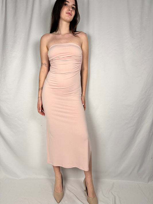 Abito Midi a Fascia Vicolo Rosa Cipria