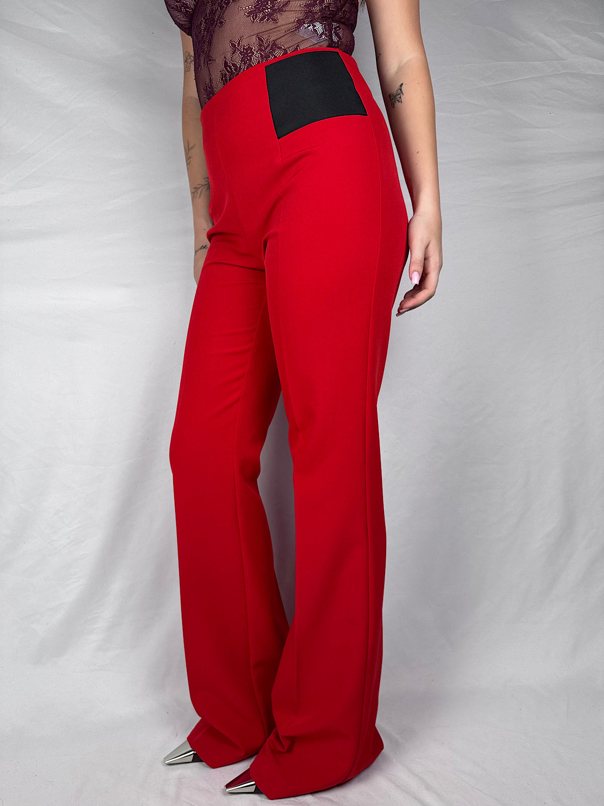 Pantalone Dritto Vicolo Rosso