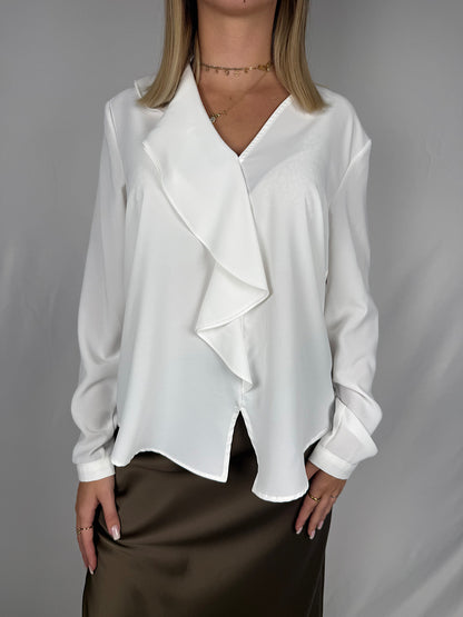Camicia con Rouches Armonia Bianca
