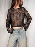 Maglia Pizzo Armonia Nera