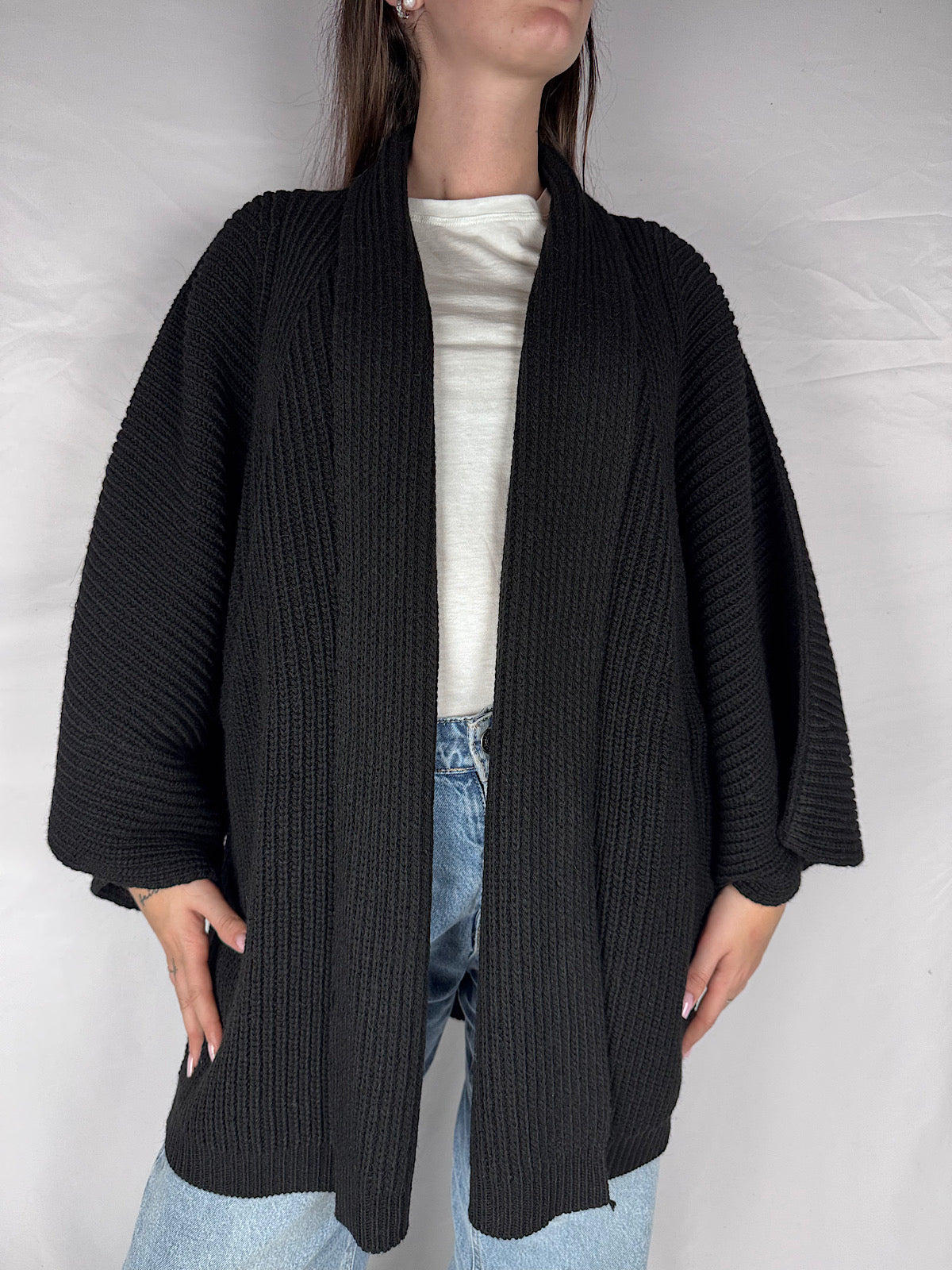 Cardigan Aperto Vicolo Nero