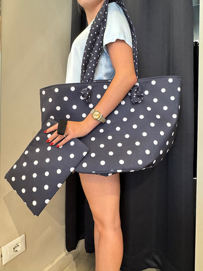 Borsa Mare Pois Nero Noi Di Notte