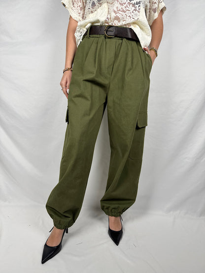 Pantalone Con Tascone e Cintura Vicolo Militare