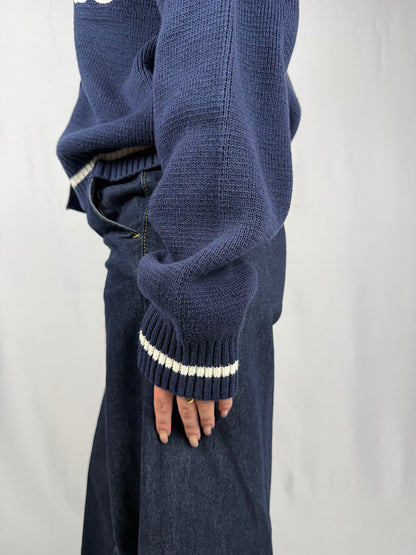 Cardigan con Stemma JJXX Blu