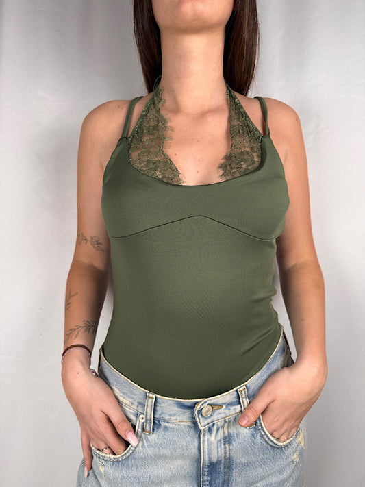 Body con Pizzo Armonia Military