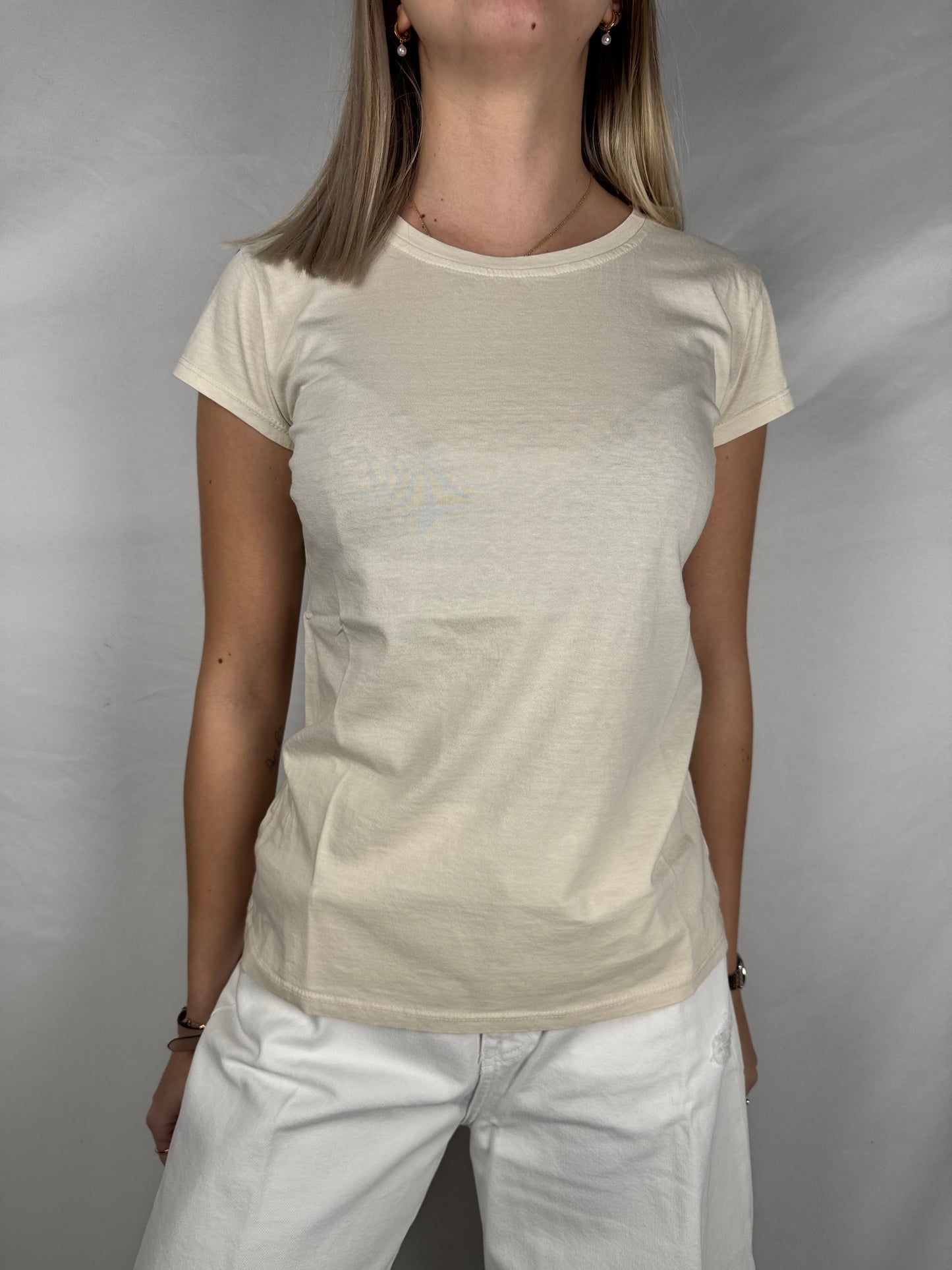 T-Shirt Girocollo Basica Burro Susy-Mix