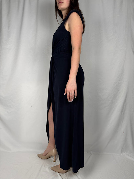 Abito Scolllo a V Vicolo Blu Navy