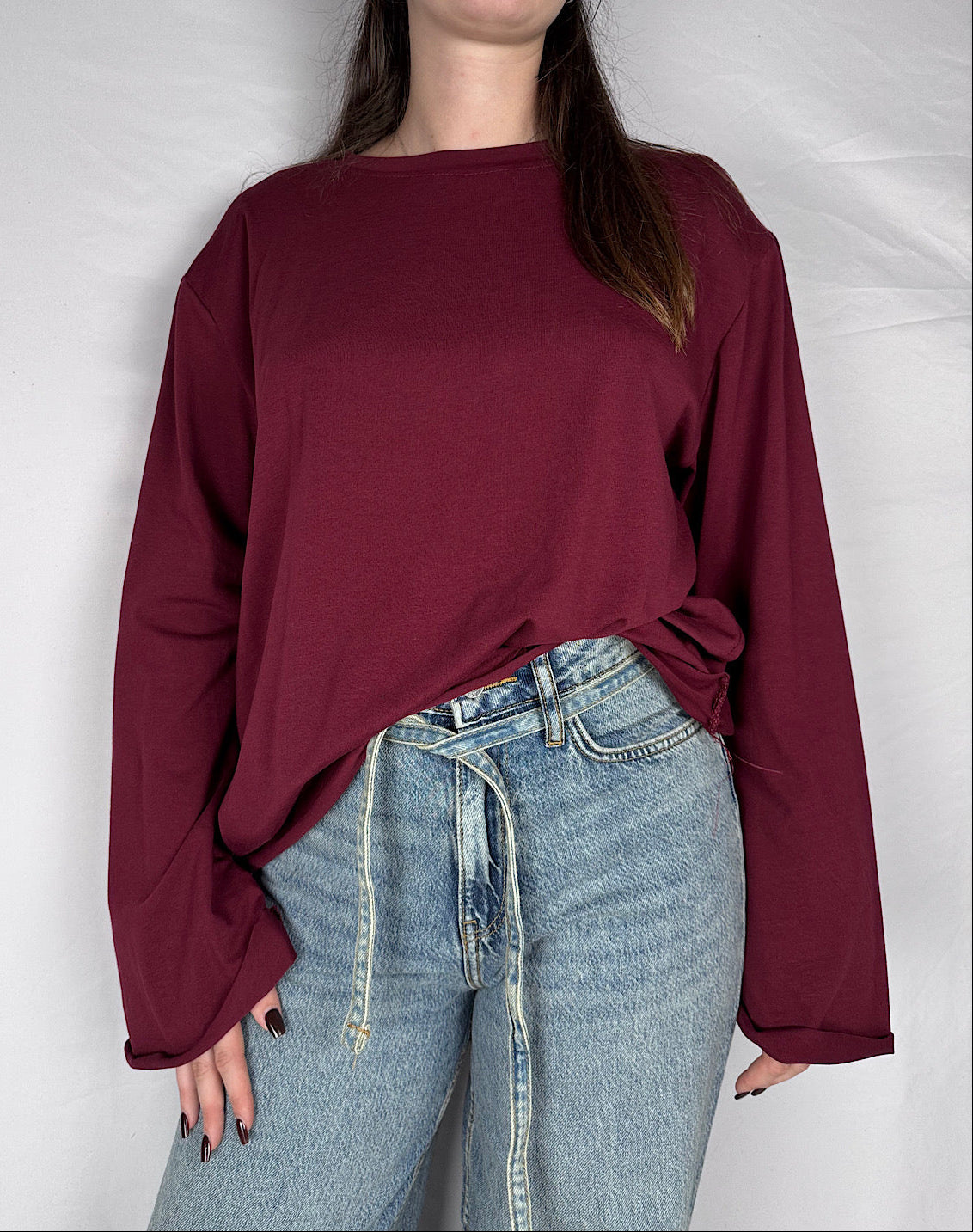 T-shirt Long Sleeve Armonia Bordeaux