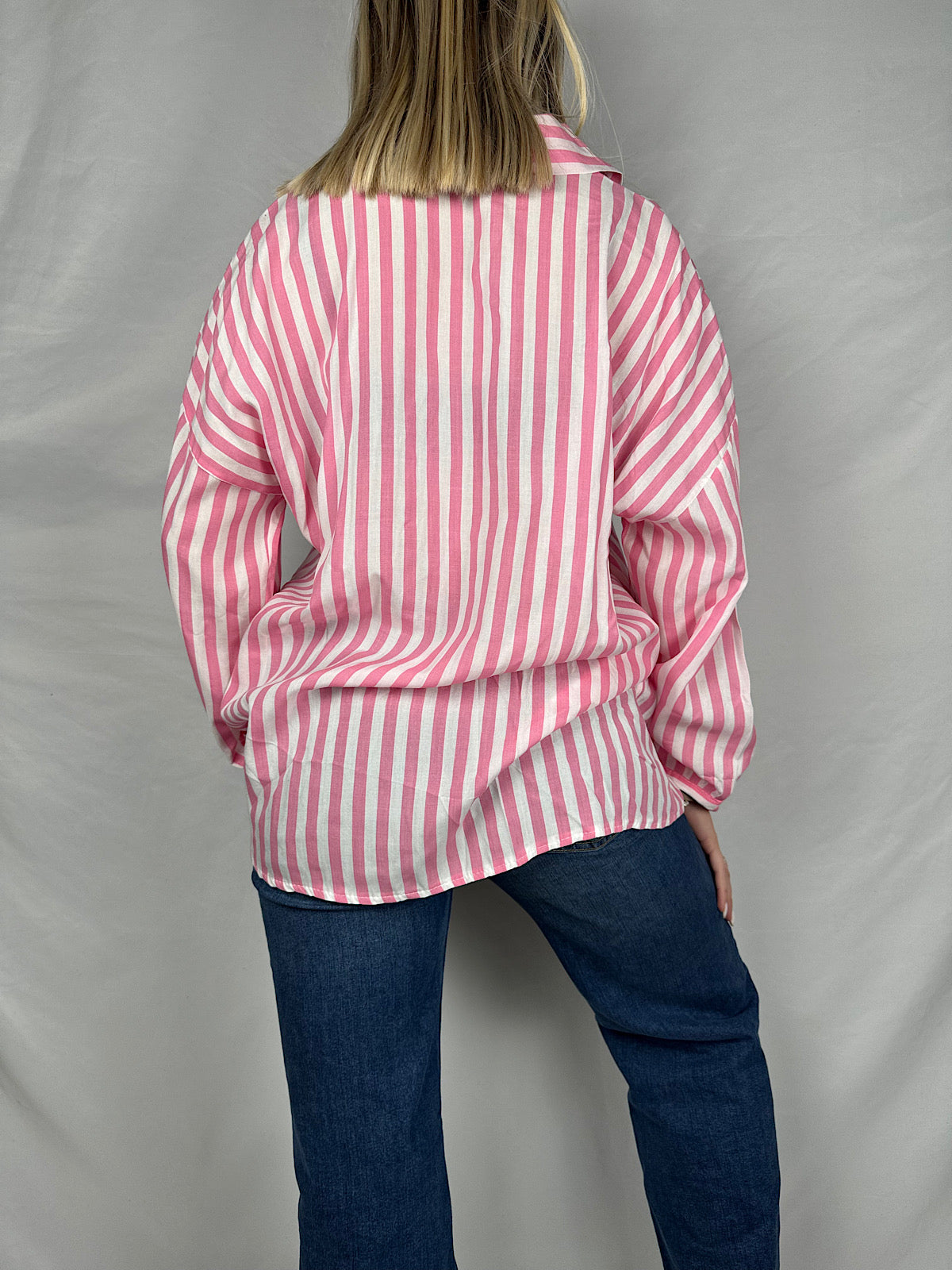 Camicia a Righe Rosa Armonia