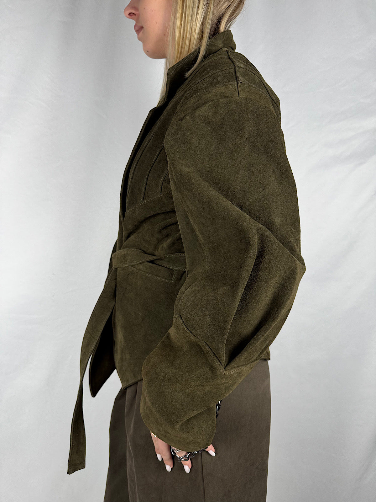 Giacca Kimono in Vera Pelle Vicolo Militare