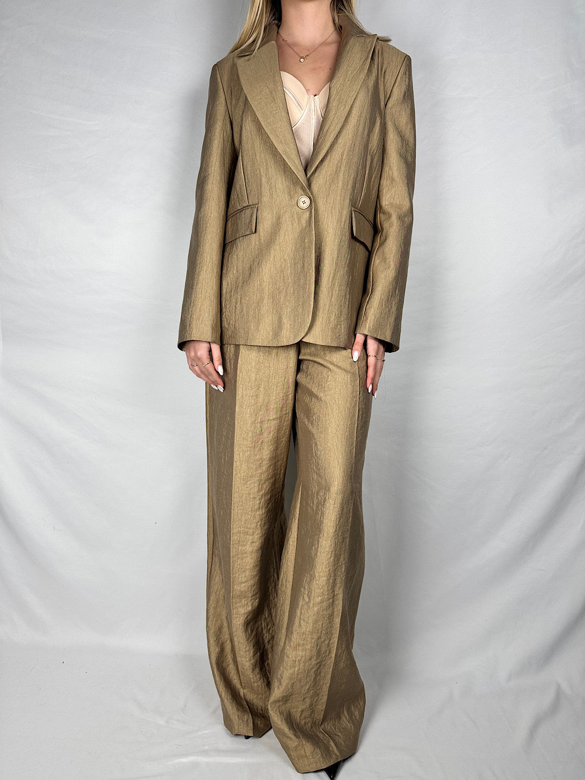 Pantalone con Cintura Tabacco Tensione-In