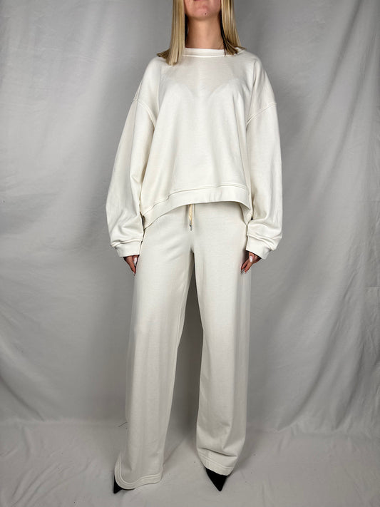 Pantalone Tuta Bianco Vicolo