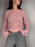 Maglia Pizzo Armonia Rosa