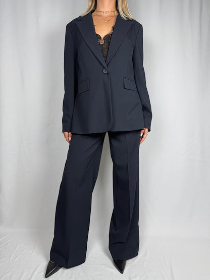 Pantalone con Cintura Tensione-In Blu